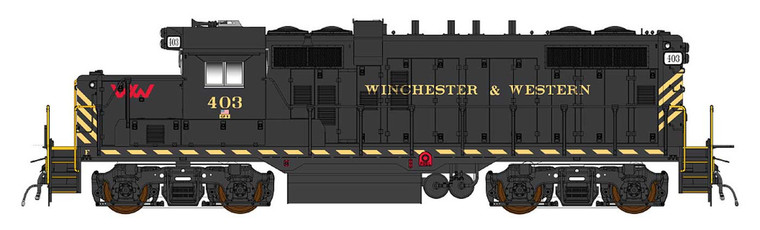 49870S-02 - Intermountain - HO Scale Paducah - Winchester & Western + Ditchlights- GP10 Locomotive No. 403