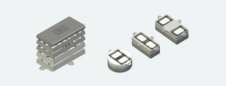 50340 - Modular twin speaker baffle set for Sugar Cube speakers