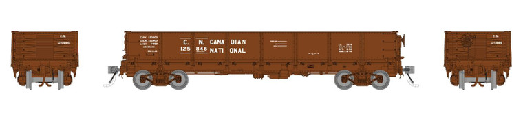 163019A - Rapido - HO 40' Drop Bottom Gondola: Canadian National - 9" Lettering: Single Car