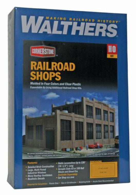 933-2970 - Walthers CornerStone HO Railroad Shop -- Kit