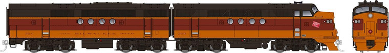 53516 - Rapido Trains - HO EMD FT A+B (DC/DCC/Sound): Milwaukee - 1948 Scheme: #37A + 37B