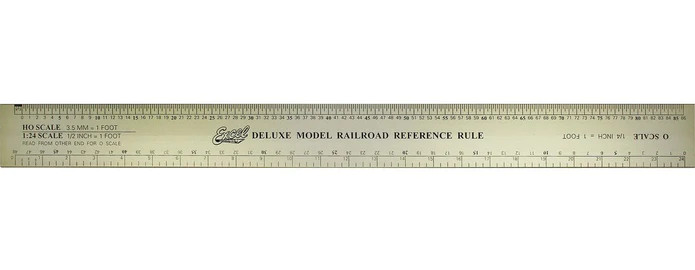 55778 - Excel Deluxe Model Railroad Reference Ruler -- 12-1/2