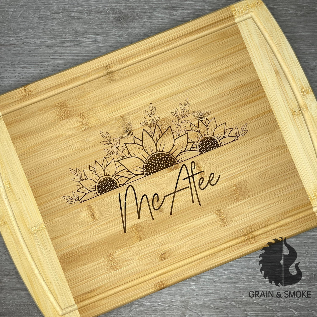 Sunflower Cutting Board - Grain & Smoke