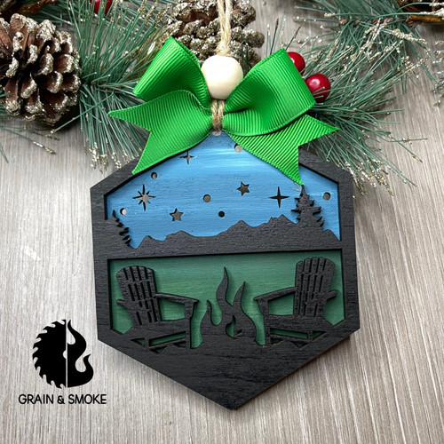 Campfire Night Ornament
