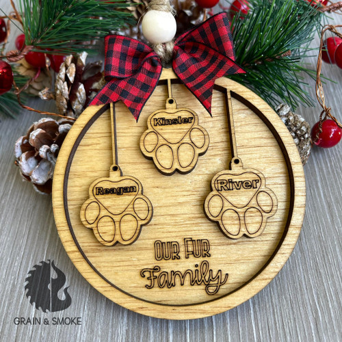 Fur Family Ornament