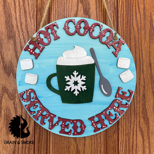 Mini Hot Cocoa Door Hanger