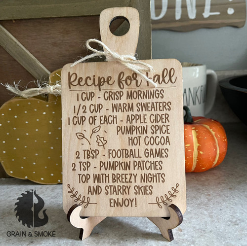 Recipe for Fall Decoration Recipe for Fall Decoration