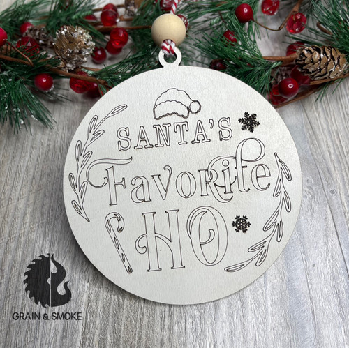 Santa's Favorite Ho Ornament