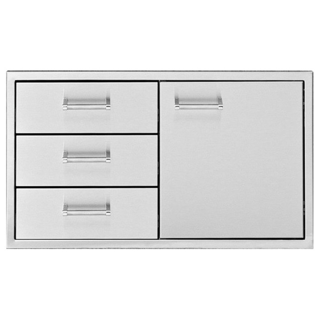 30" Delta Heat Door 3-Drawer Combo 30" Delta Heat Door 3-Drawer Combo