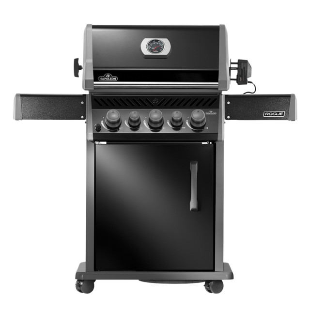 Napoleon Rogue PRO 425 SIB LP Gas Grill with Infrared Side Burners Black Napoleon Rogue PRO 425 SIB LP Gas Grill with Infrared Side Burners Black