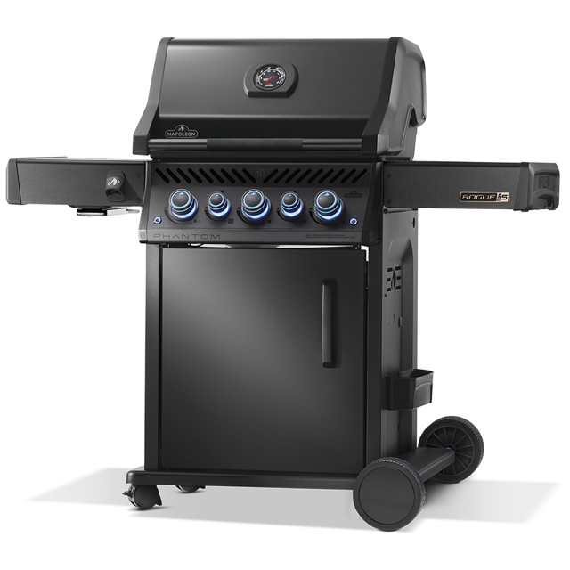 Napoleon Rogue PRO-S 425 LP Gas Grill with Infrared Side and Rear Burners Black Napoleon Rogue PRO-S 425 LP Gas Grill with Infrared Side and Rear Burners Black