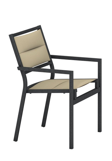 Tropitone Cabana Club Padded Sling Dining Chair Tropitone Cabana Club Padded Sling Dining Chair