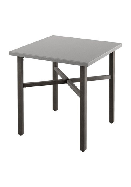 Tropitone Matrix 42" Square, KD Bar Table, Umbrella Hole Tropitone Matrix 42" Square, KD Bar Table, Umbrella Hole