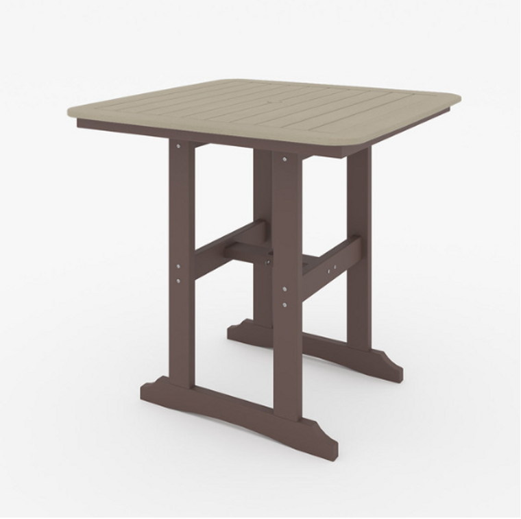 SoPoly 44" Square Bar Table