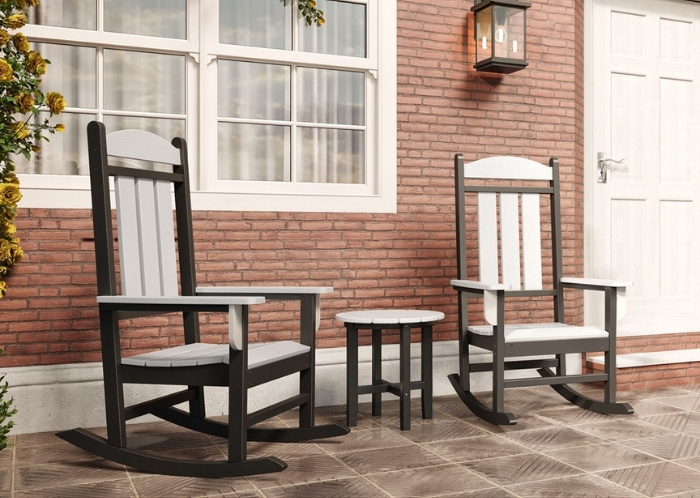 Rocking Chairs And Table On A Porch