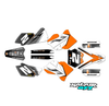 Graphics Kit for KTM Motocross 2-stroke 105SX (2006-2012) Razor Series
