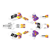 Graphics Kit for Kawasaki KX250F (2006-2008) Throwback Series