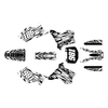Graphics Kit for Kawasaki KX125 (1995-1998) Twitch Series