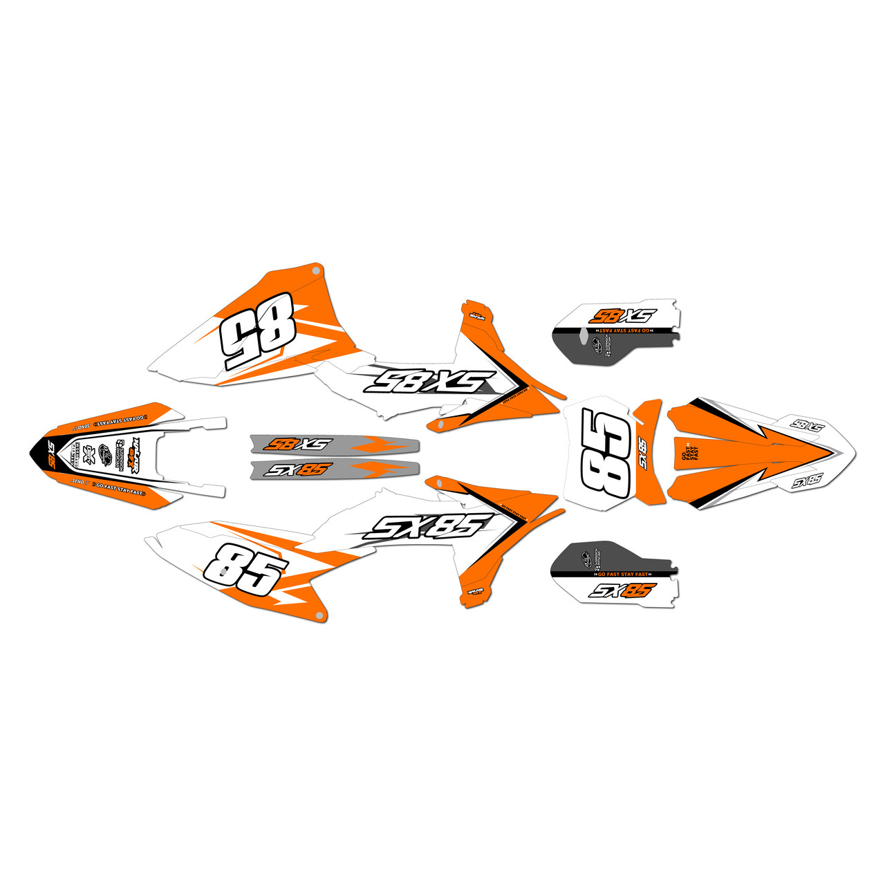 KTM 85 SX Graphics Kits | All Years | KalairGFX