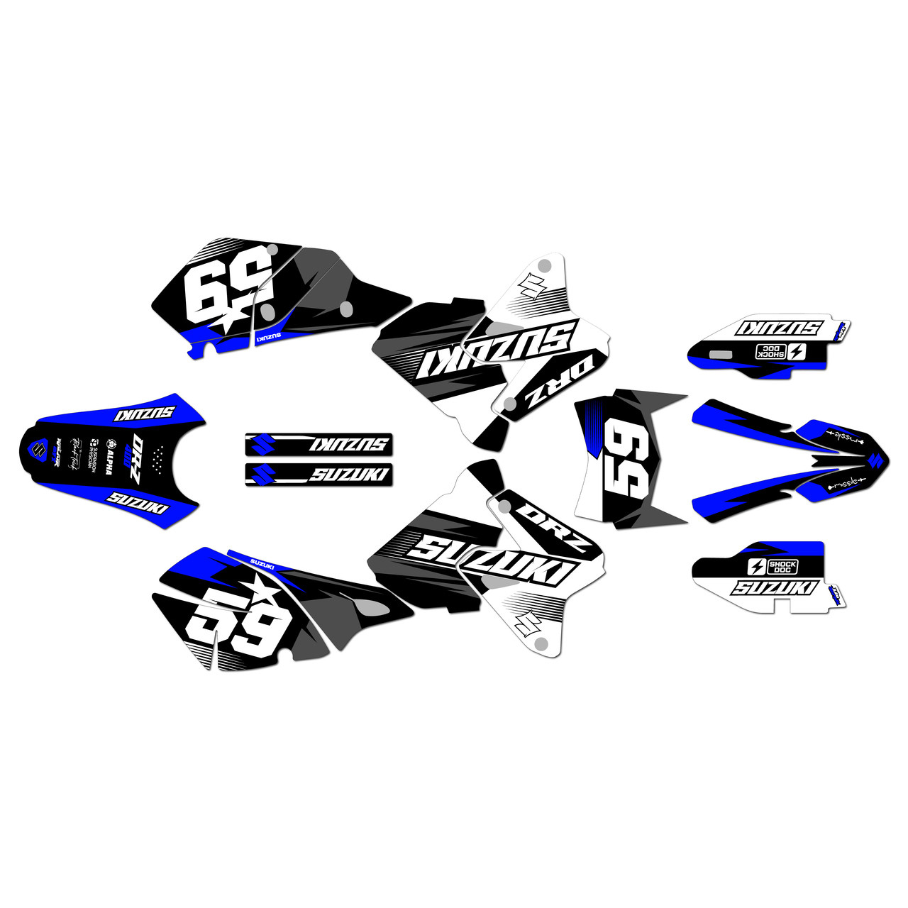 Graphics Kit for Suzuki DRZ400 (2005-2023) Flux Series |