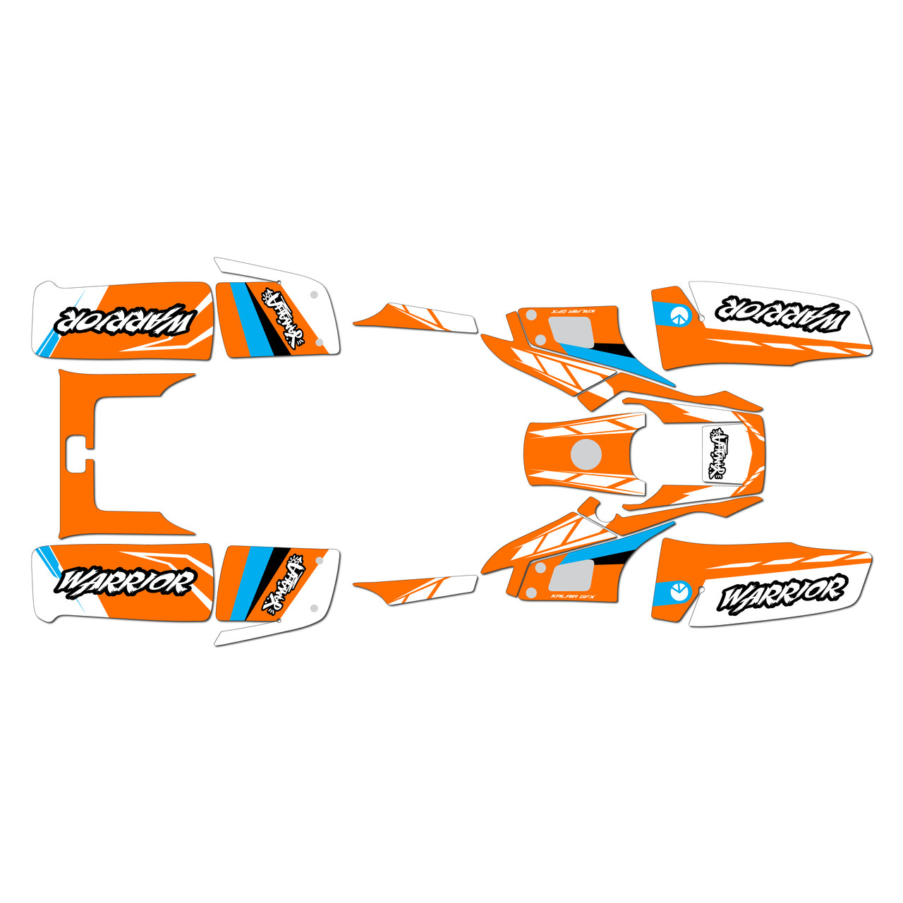 Yamaha WARRIOR 350 Graphics Kit (All years) Factory