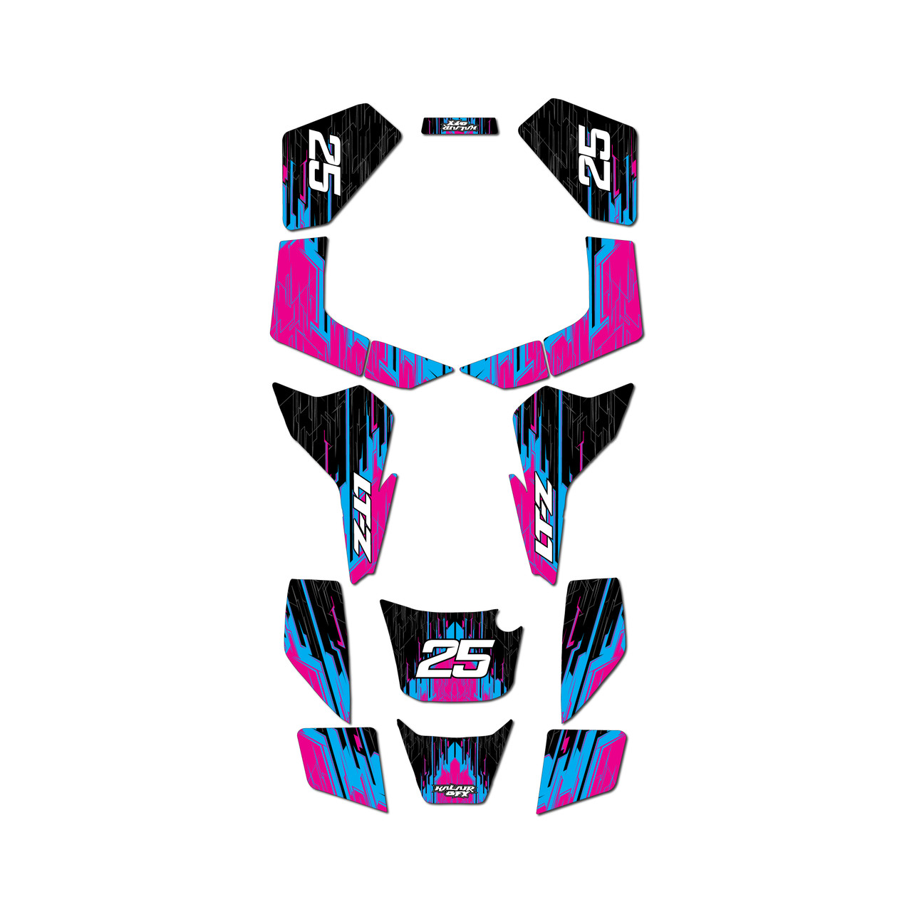 SUZUKI LT80 Graphics Kit (All years) Fracture | KalairGFX