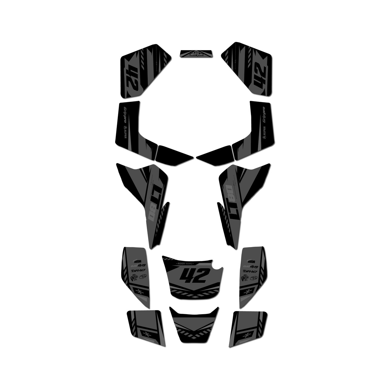 SUZUKI LT80 Graphics Kit (All years) Lethal | KalairGFX