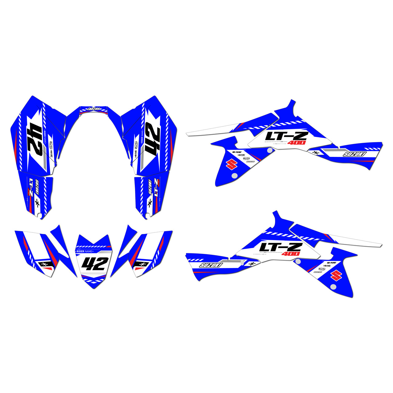 Suzuki LTZ400 Graphics Kit (2009-2014) Lethal | KalairGFX