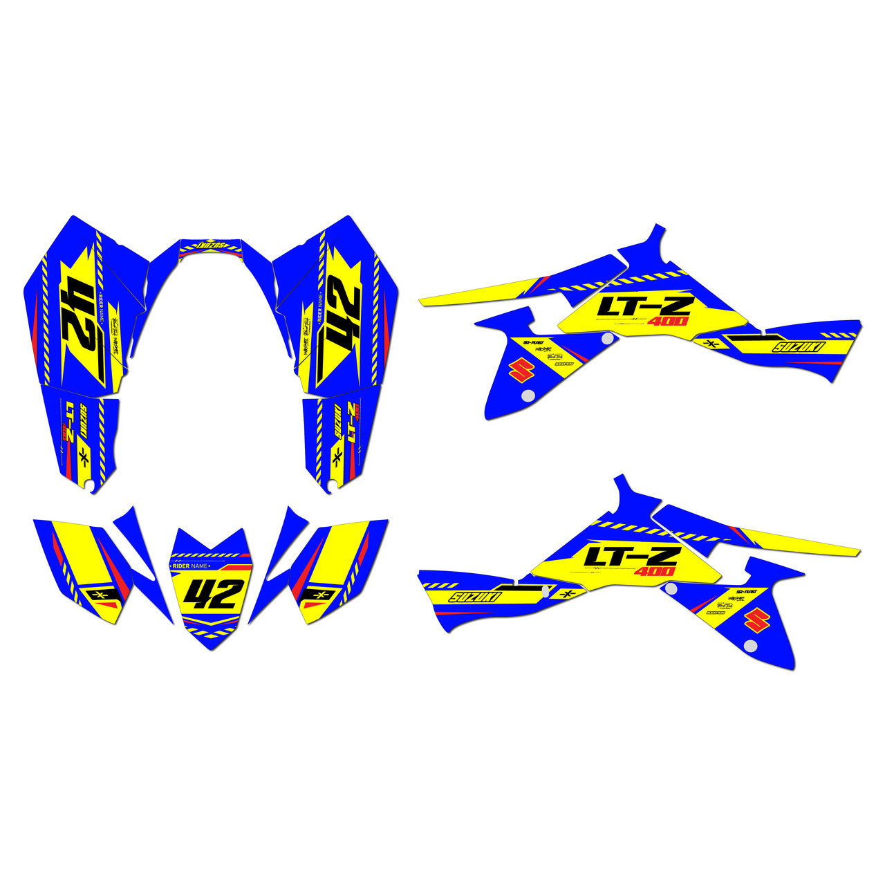 Suzuki LTZ400 Graphics Kit (2009-2014) Lethal | KalairGFX