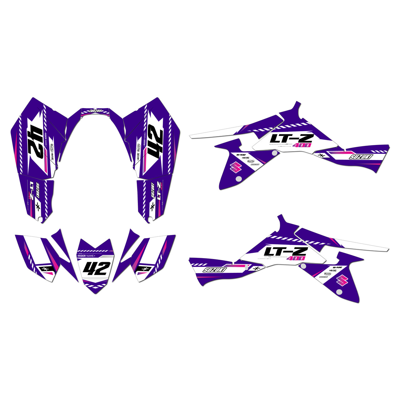 Suzuki LTZ400 Graphics Kit (2009-2014) Lethal | KalairGFX