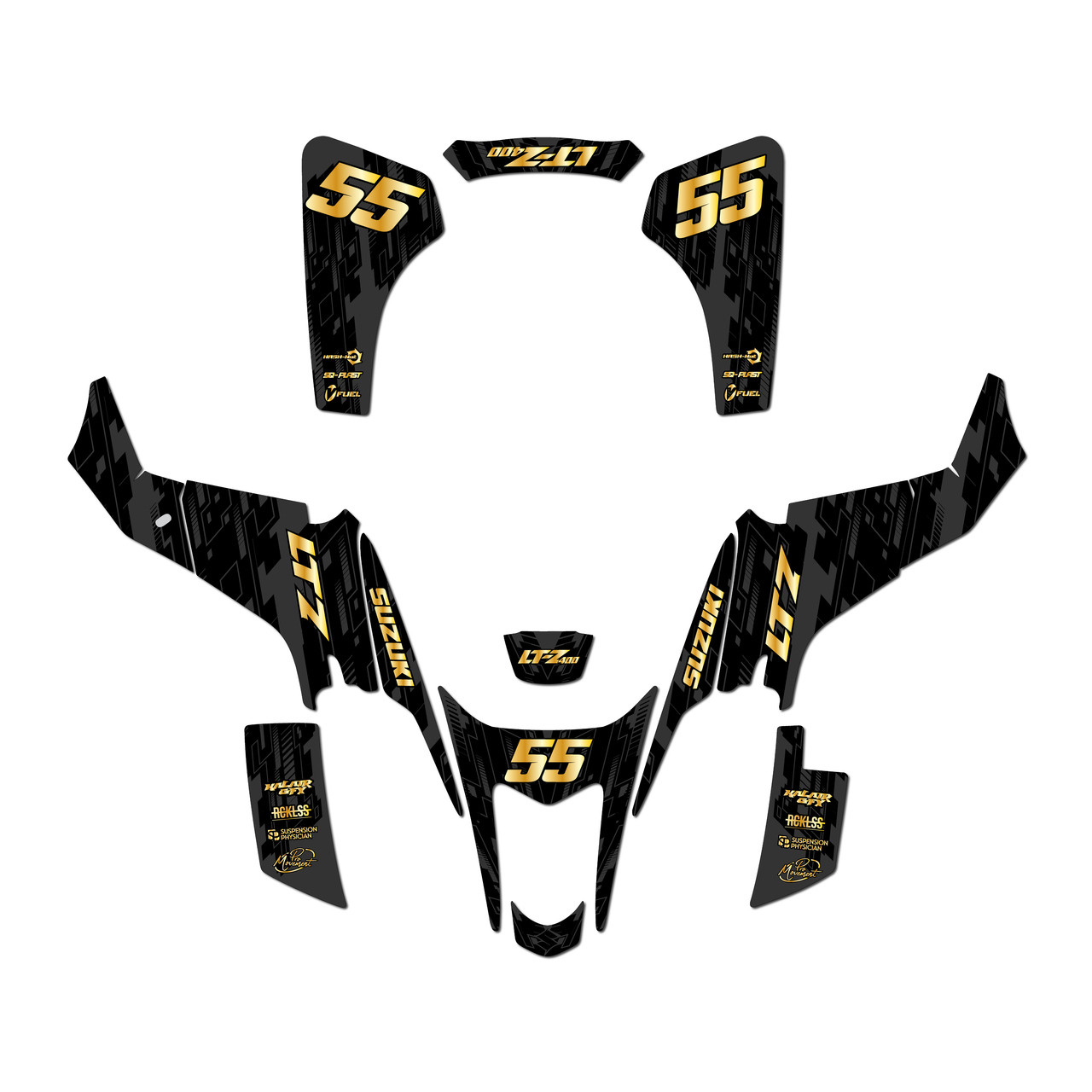 Suzuki LTZ400 Graphics Kit (2003-2008) Incision | KalairGFX