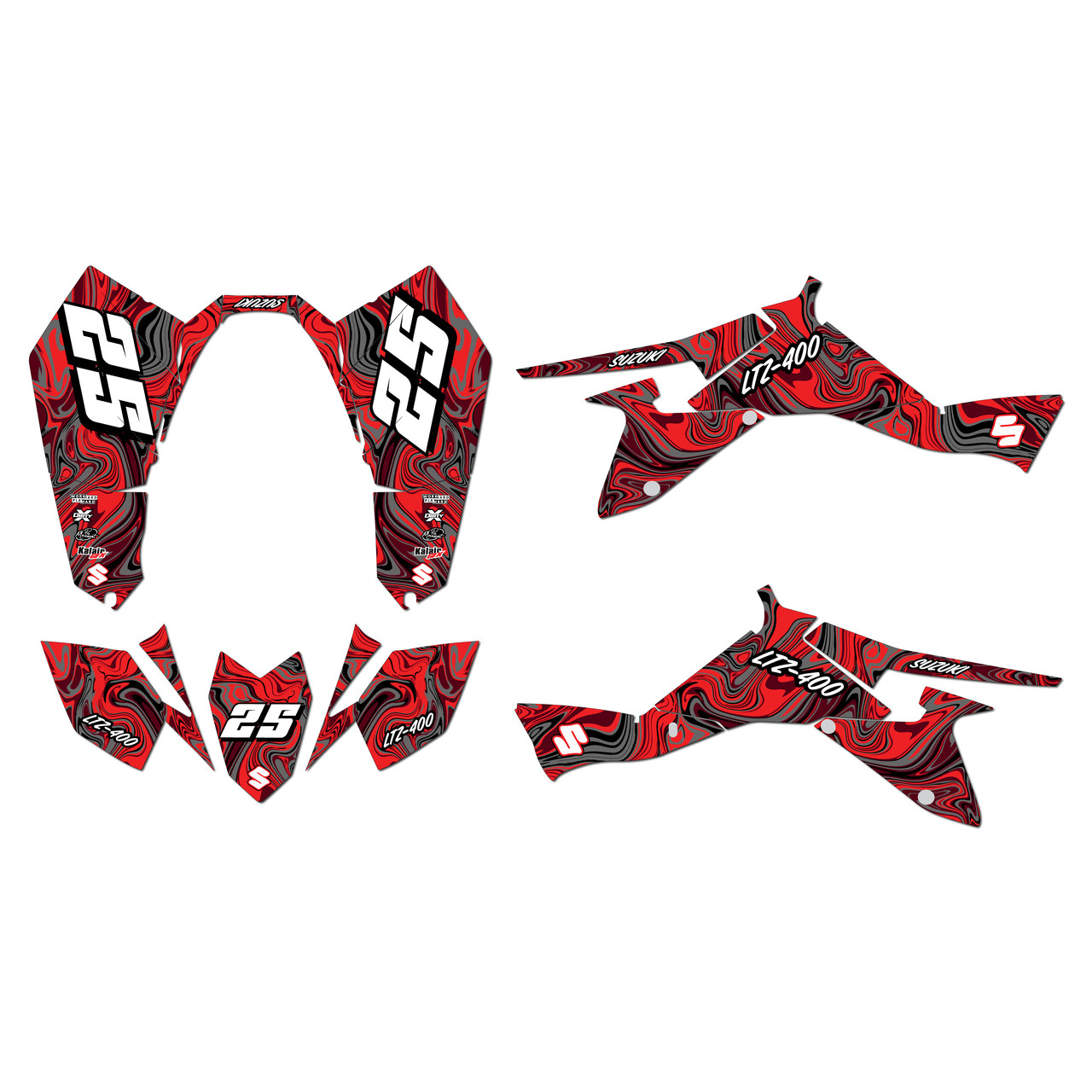 ポスター RT-149553 Suzuki LTZ400 Graphics Kit (2009-2014) Snagged | KalairGFX