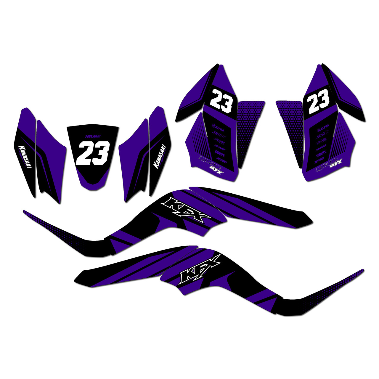 Kawasaki KFX 50 Graphics Kit (2007-2026) Oem | KalairGFX