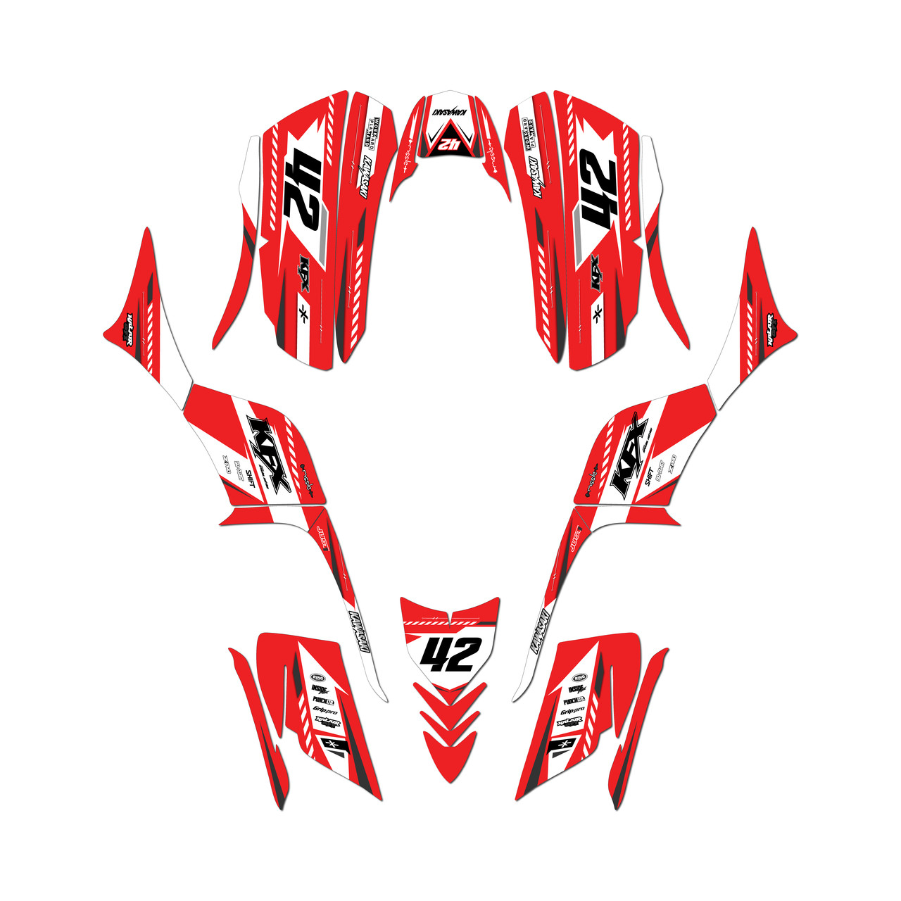 Kawasaki KFX 700 Graphics Kit (All years) Lethal | KalairGFX
