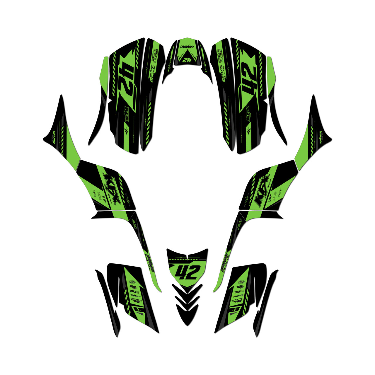 Kawasaki KFX 700 Graphics Kit (All years) Lethal | KalairGFX