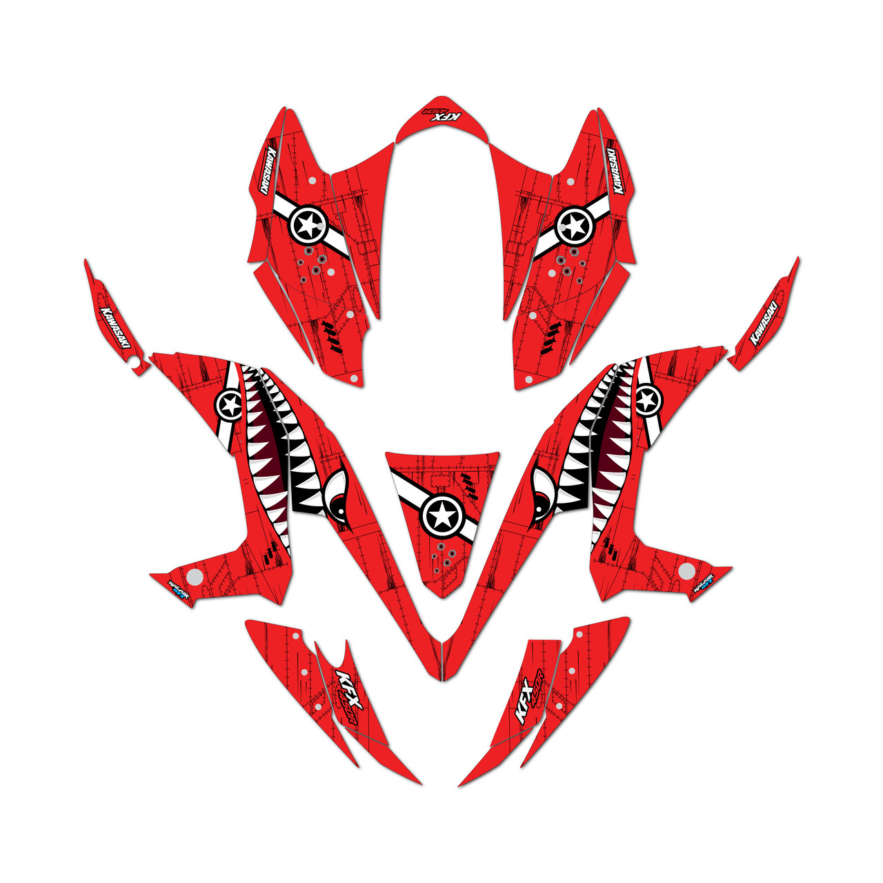 Kawasaki KFX450R Graphics Kit (2008-2014) Predator |