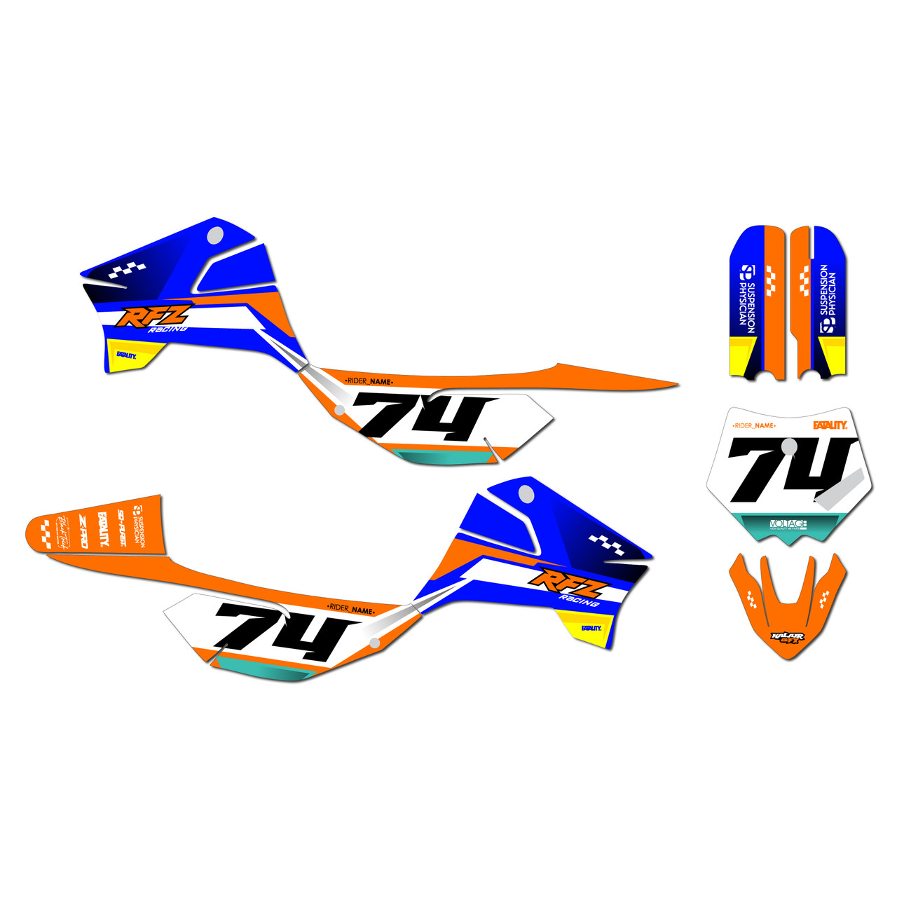Apollo RFZ X4-X6 X14-X19 Graphics Kit (All years) Prestige |