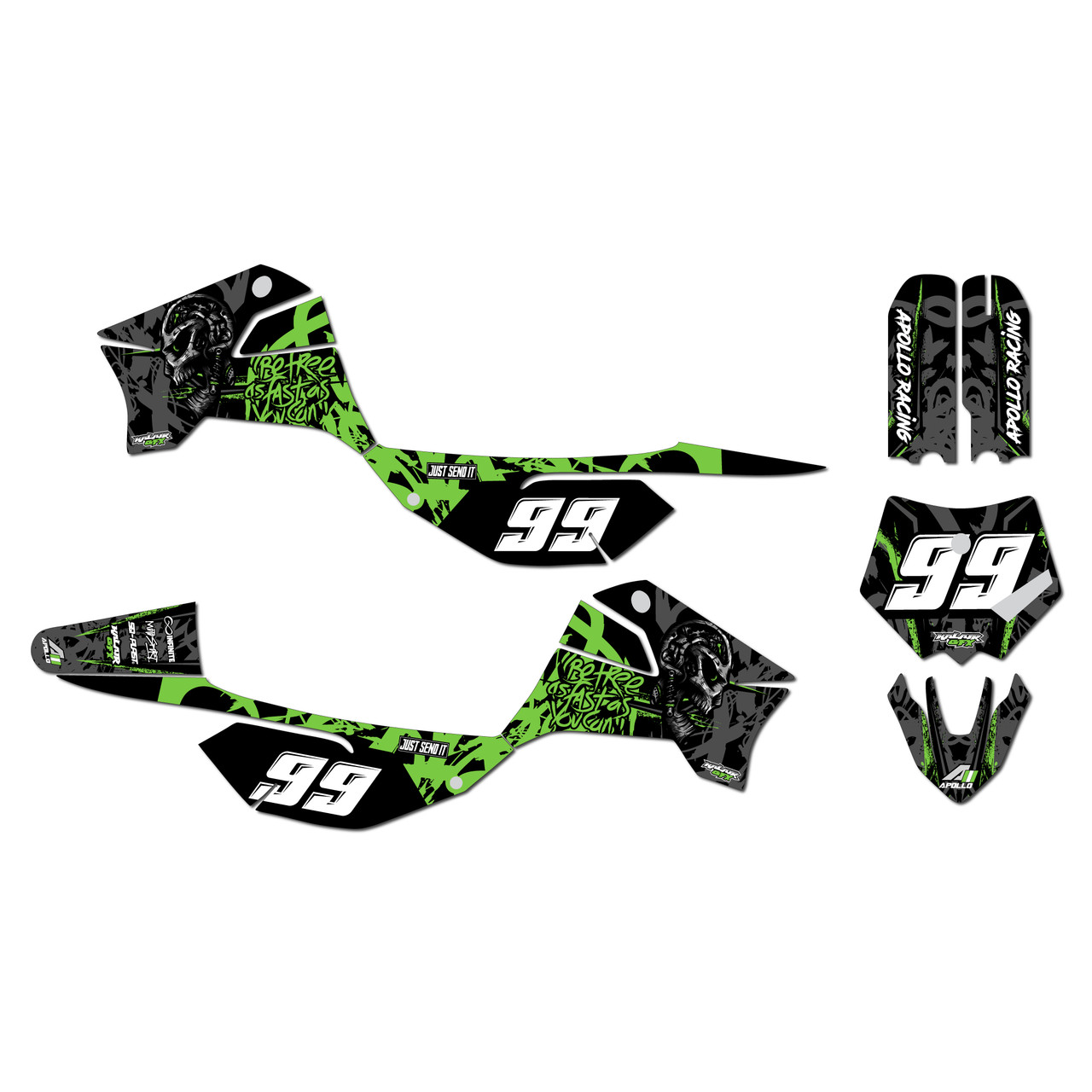 Apollo RFZ X4-X6 X14-X19 Graphics Kit (All years) Revolt |