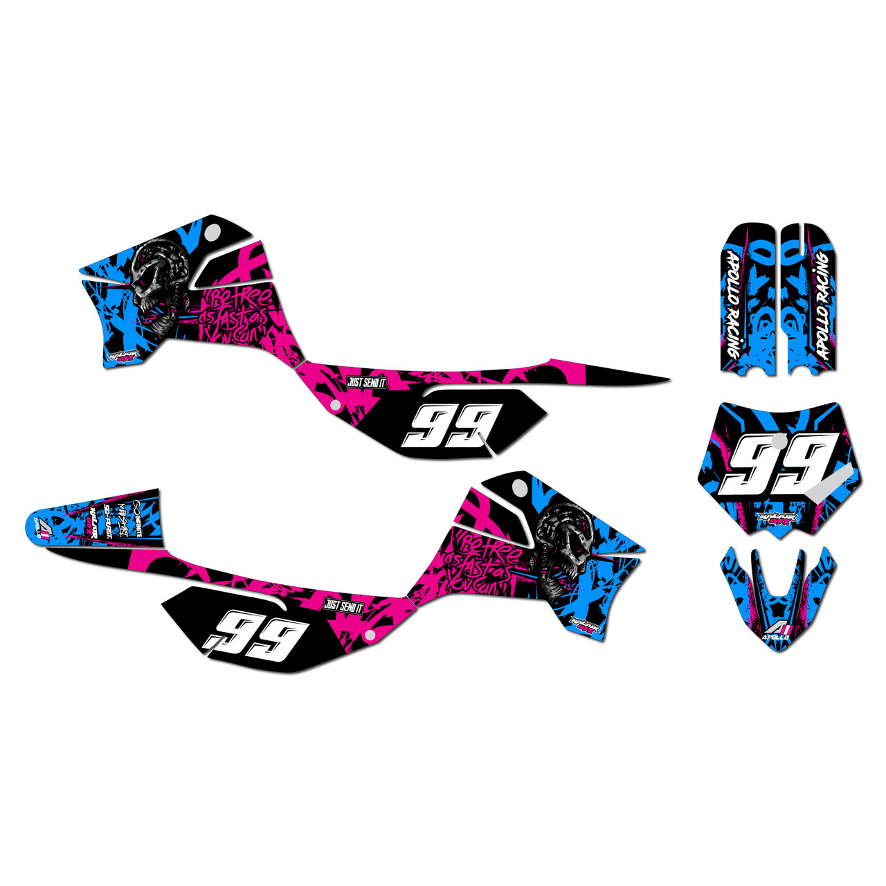 Apollo RFZ X4-X6 X14-X19 Graphics Kit (All years) Revolt |