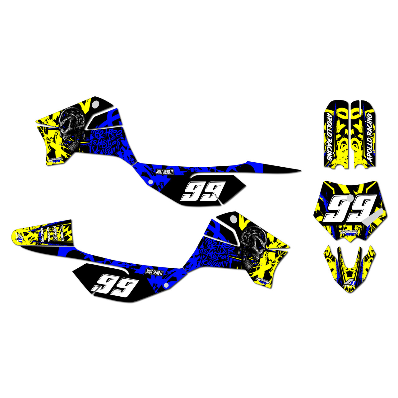 Apollo RFZ X4-X6 X14-X19 Graphics Kit (All years) Revolt |