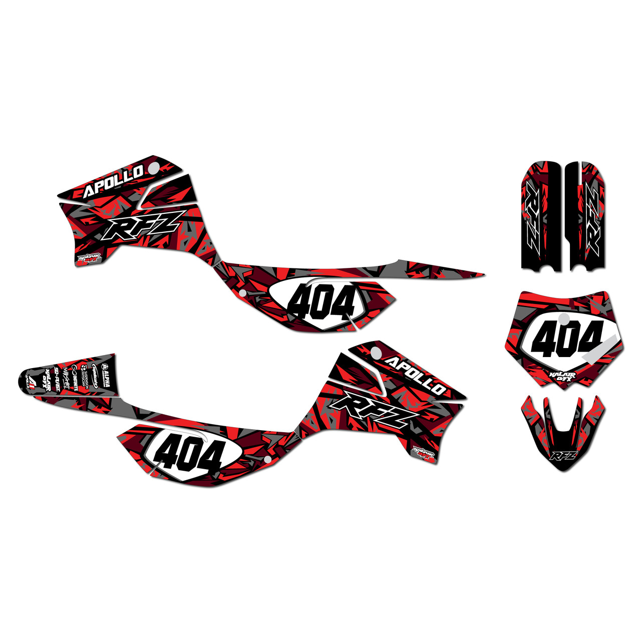 Apollo RFZ X4-X6 X14-X19 Graphics Kit (All years) Shatter |