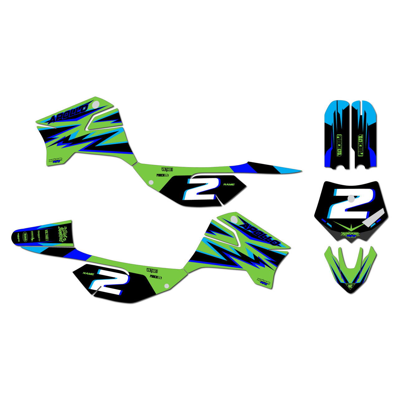 畫19 Apollo RFZ X4-X6 X14-X19 Graphics Kit (All years) Vizion |