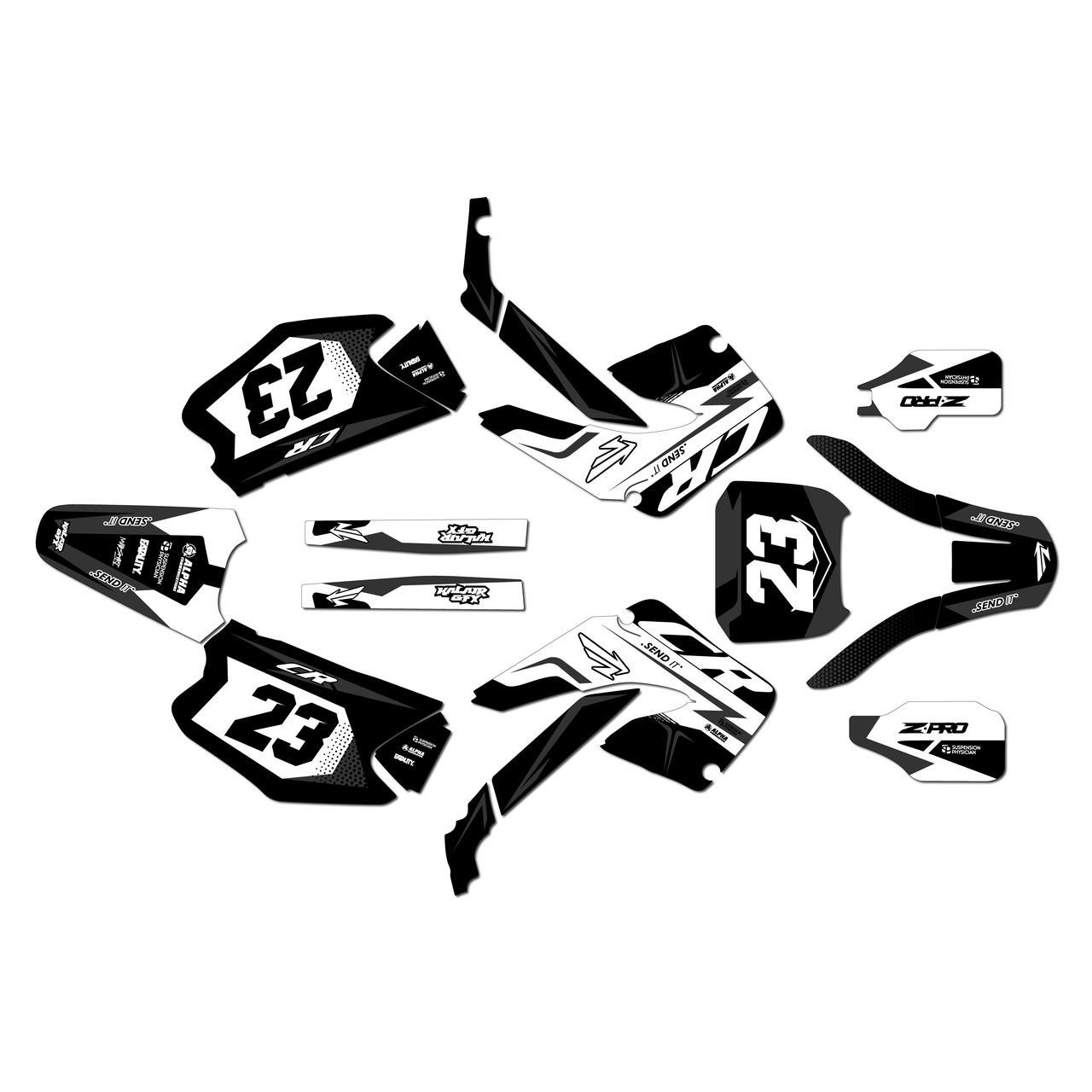 Honda CR250 Graphics Kit (2000-2001) Evader | KalairGFX