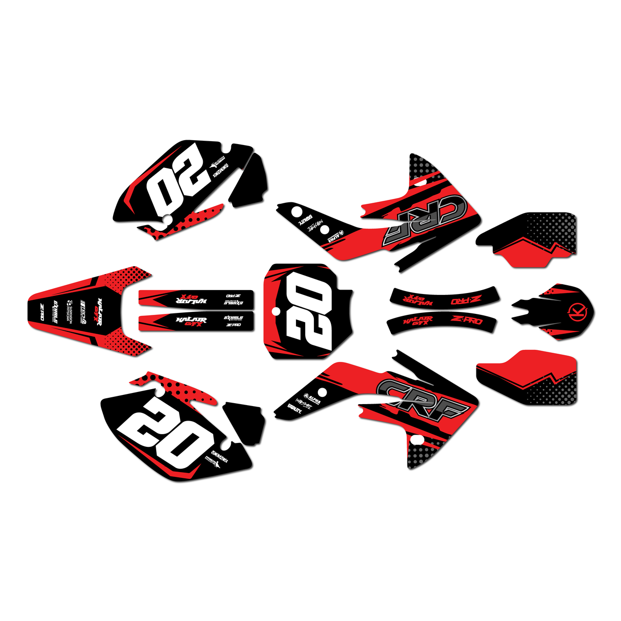 Honda CRF150R Graphics Kit (2007-2026) Spear | KalairGFX