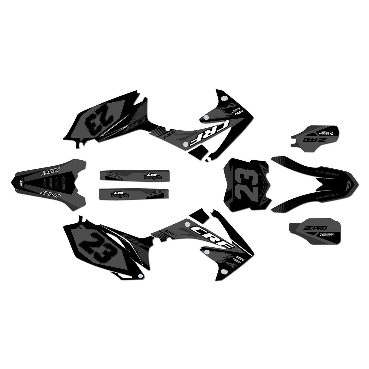 Honda CRF250R Graphics Kit (2010-2013) Evader | KalairGFX