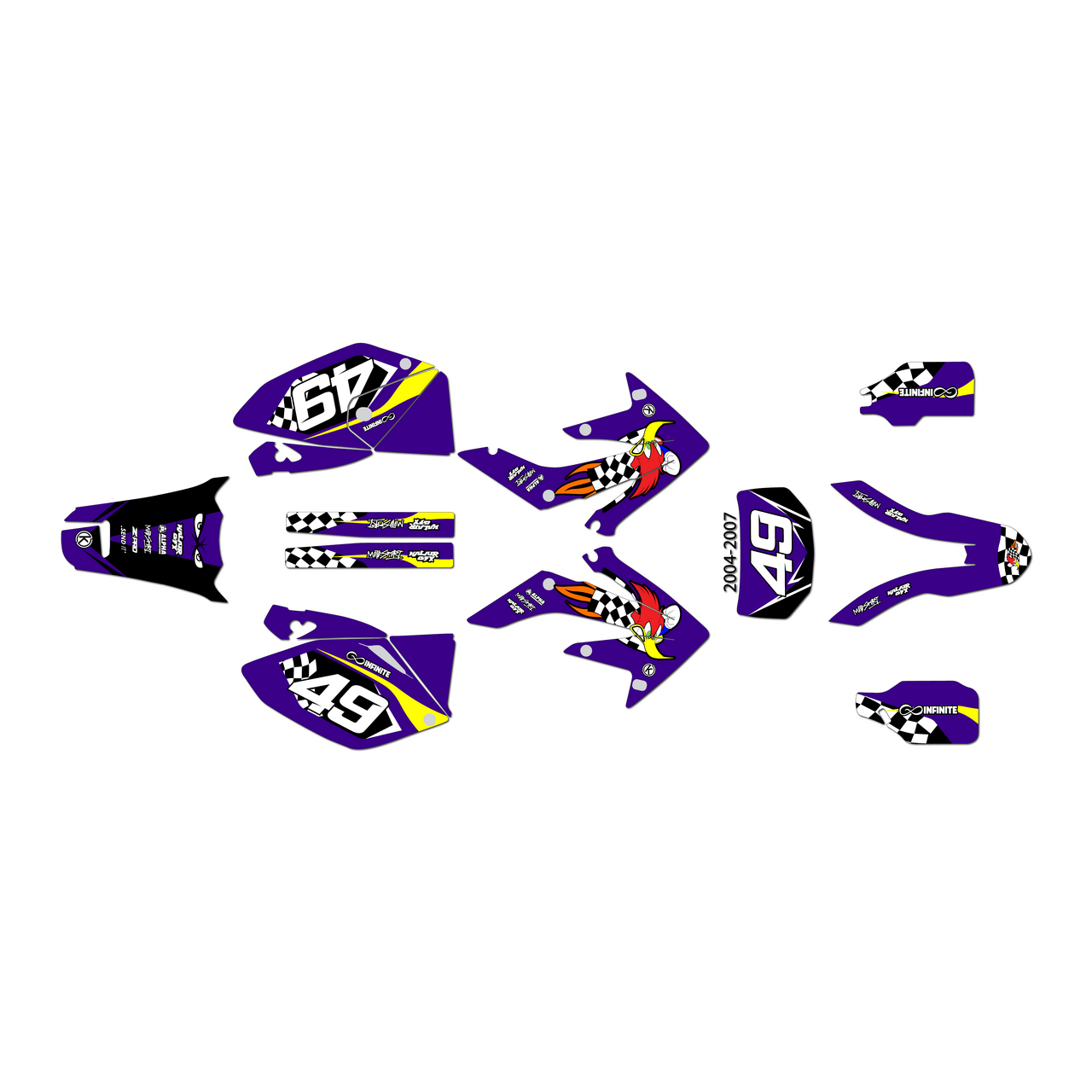 Honda CRF250X Graphics Kit (2004-2007) Pecker | KalairGFX