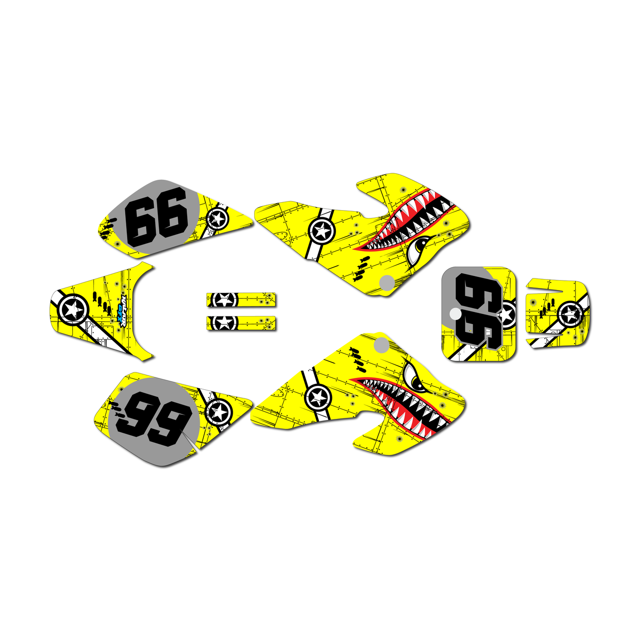 Honda XR50 Graphics Kit (2000-2003) Predator | KalairGFX