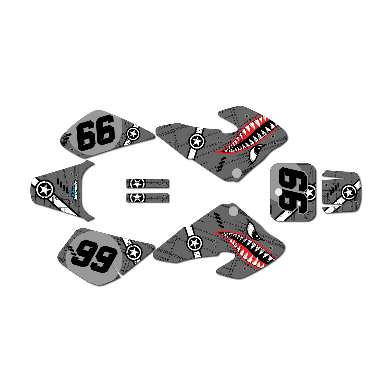Honda XR50 Graphics Kit (2000-2003) Predator | KalairGFX