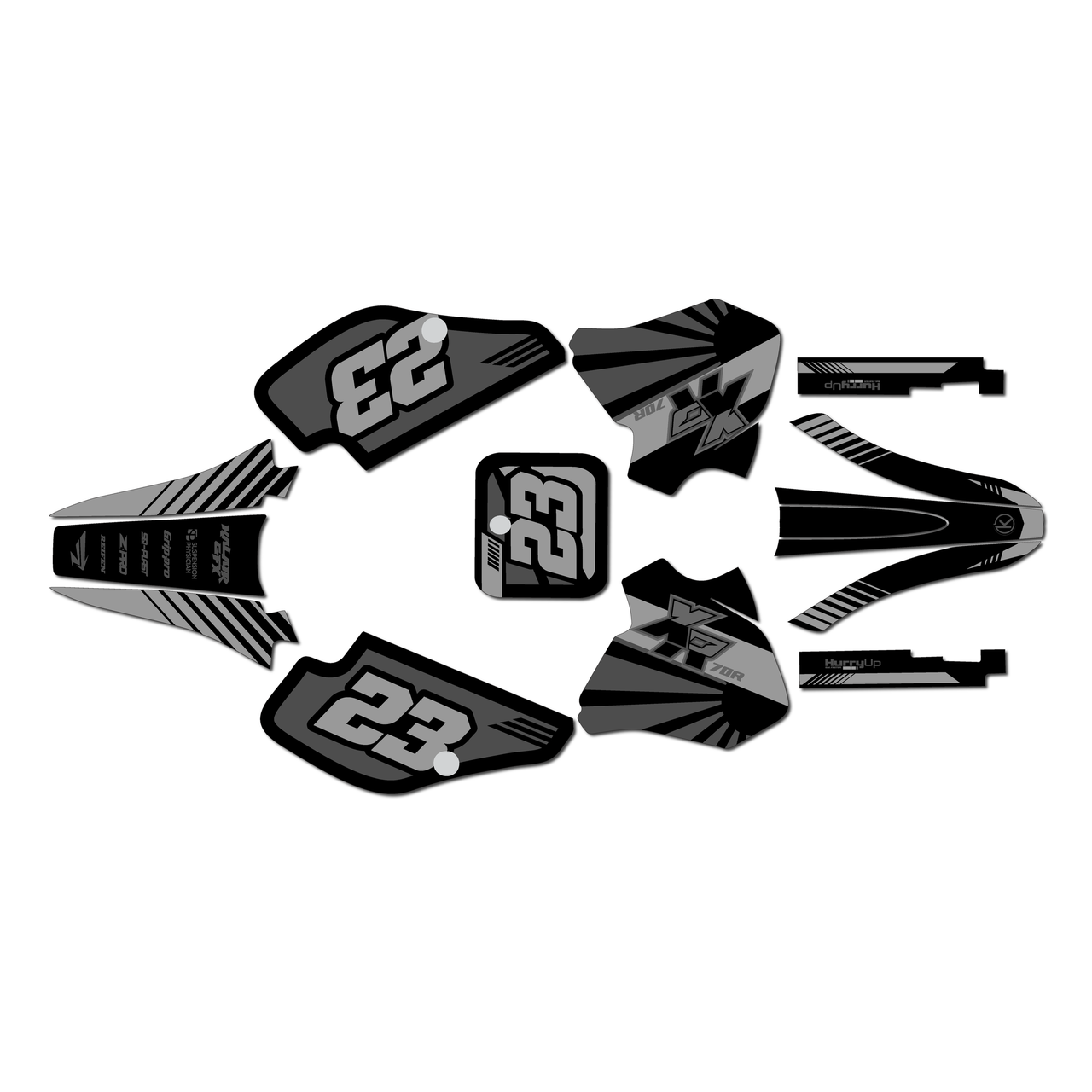 Honda XR70 Graphics Kit (1997-2000) Fh | KalairGFX