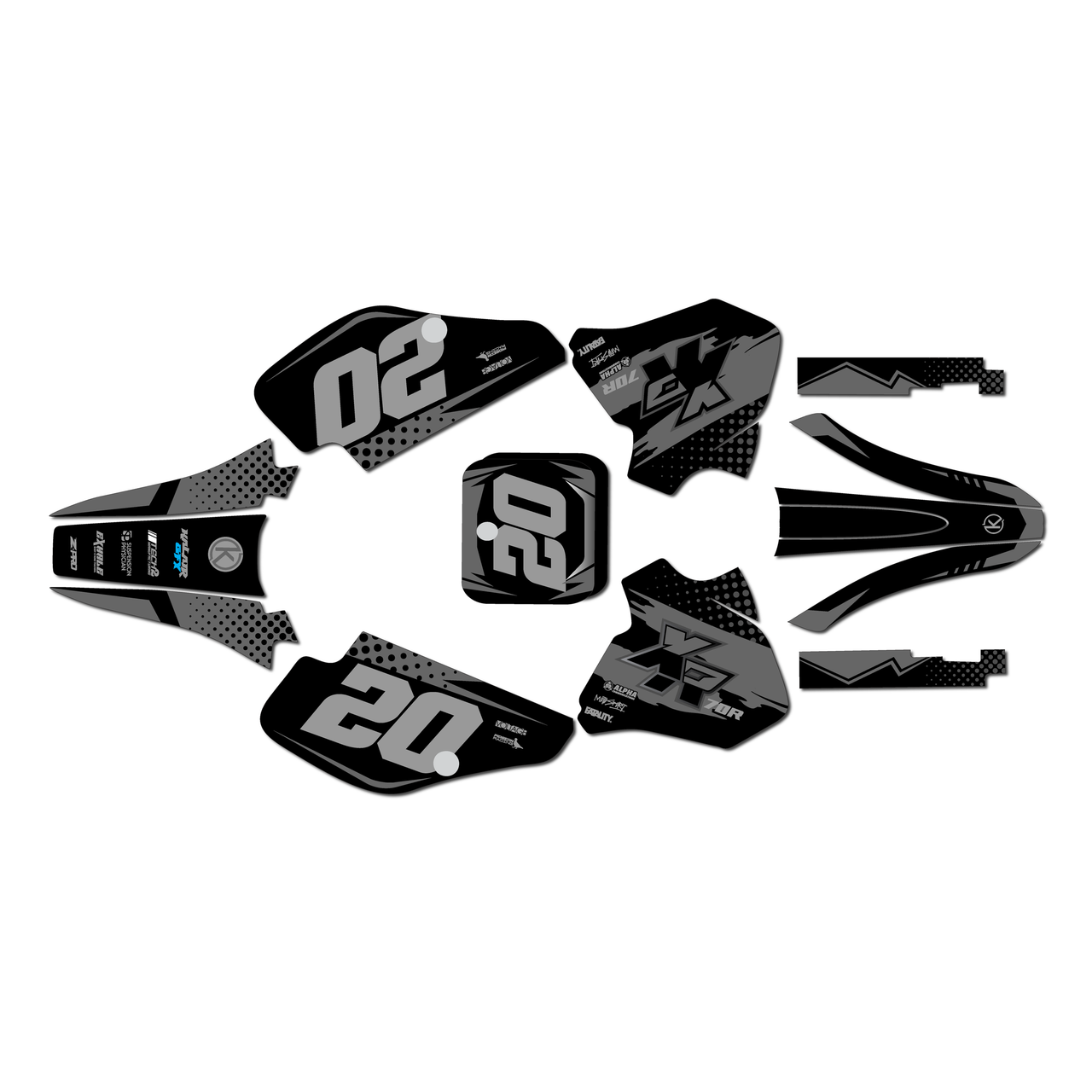 Honda XR70 Graphics Kit (1997-2000) Spear | KalairGFX
